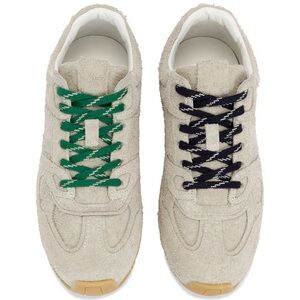 Alohas suede fuzzy light grey sneakers